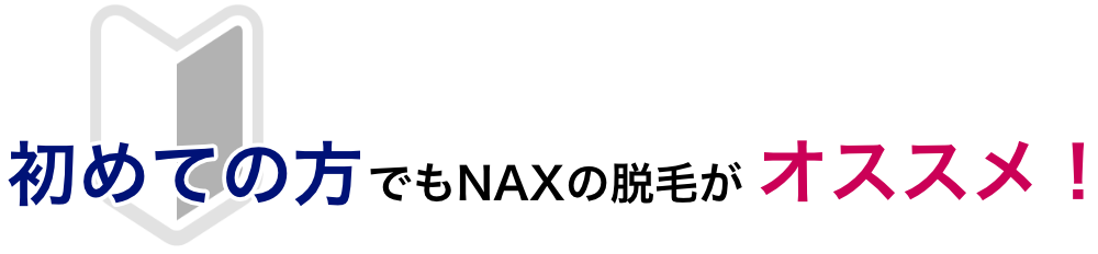 初めての方でもNAXがオススメ